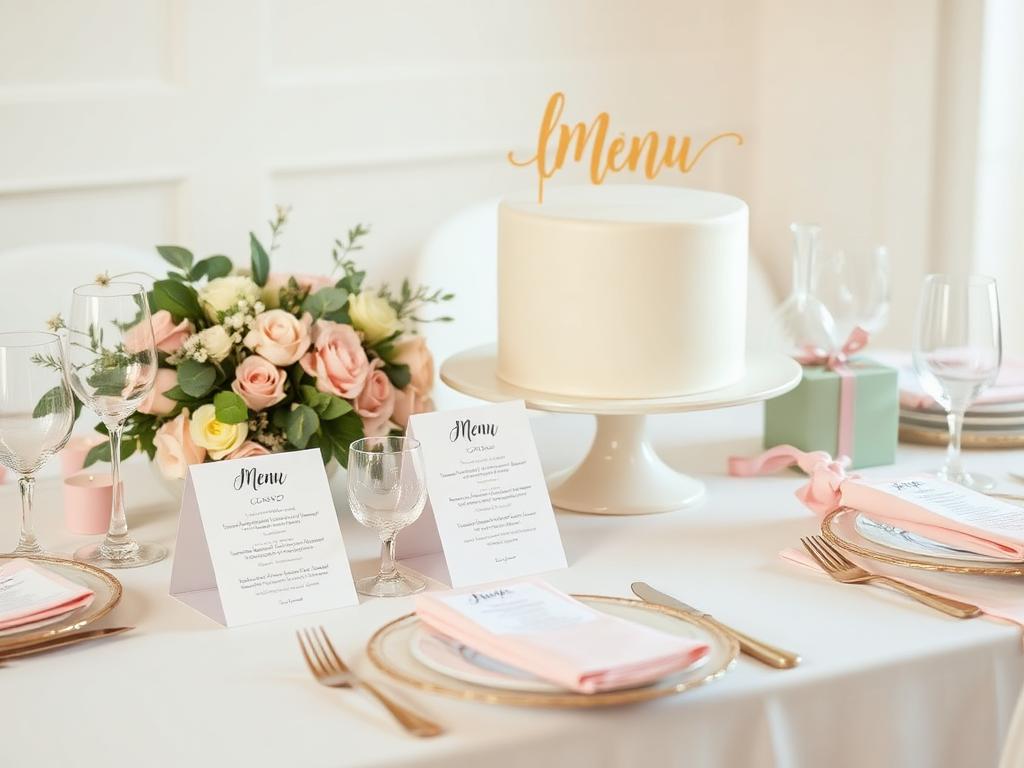 Styled celebration table