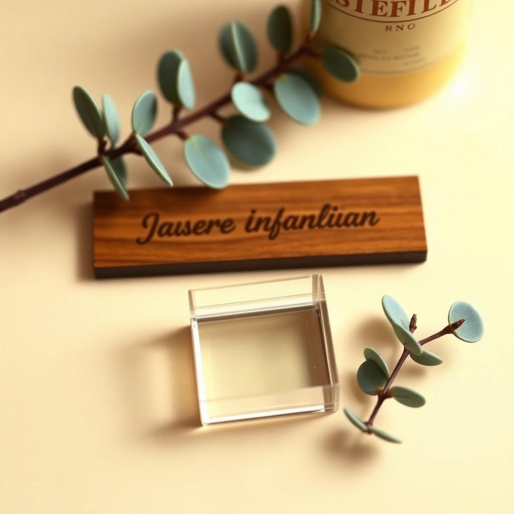 Acrylic & wood tags